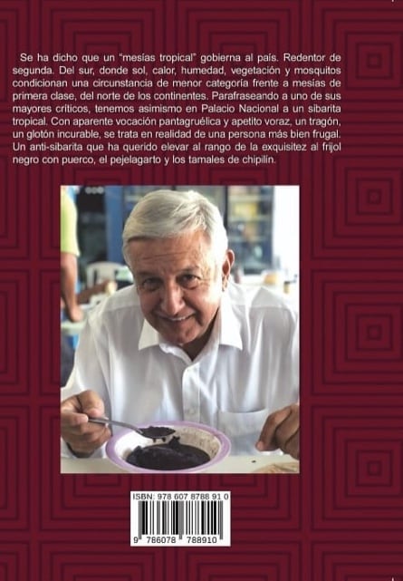 Un sibarita tropical; 2023. Contraportada.