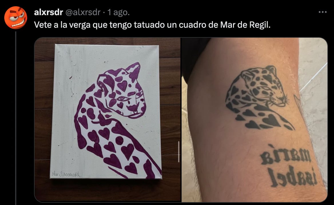 Tatuaje cuadro Mar de Regil