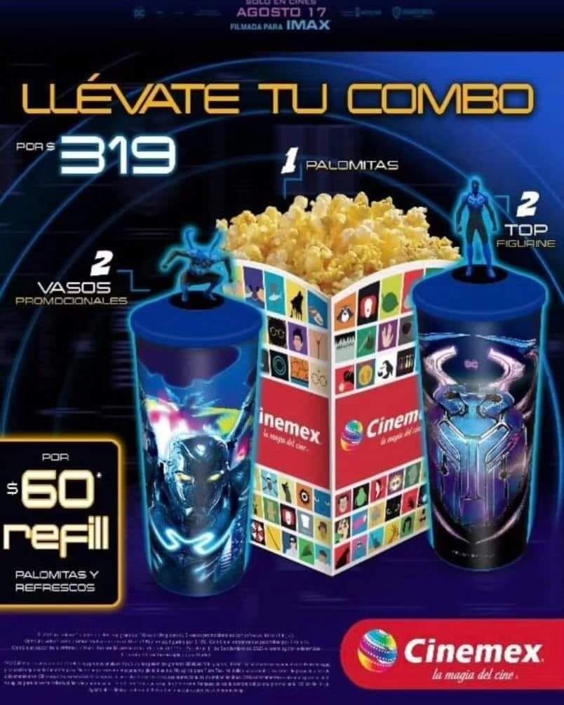 Combo Blue Beetle en Cinemex