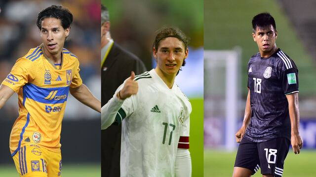 Diego Lainez, Marcelo Flores y Efraín Álvarez, son 3 promesas del futbol mexicano que jugarán este torneo en la Liga MX.