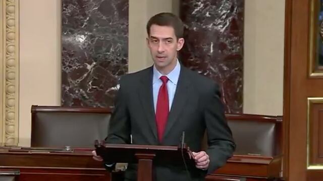 Tom Cotton, senador por el estado de Arkansas.