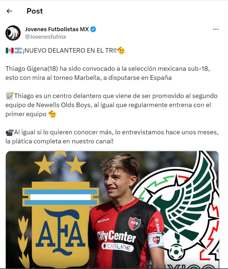 Nueva Joya de la Selección Mexicana