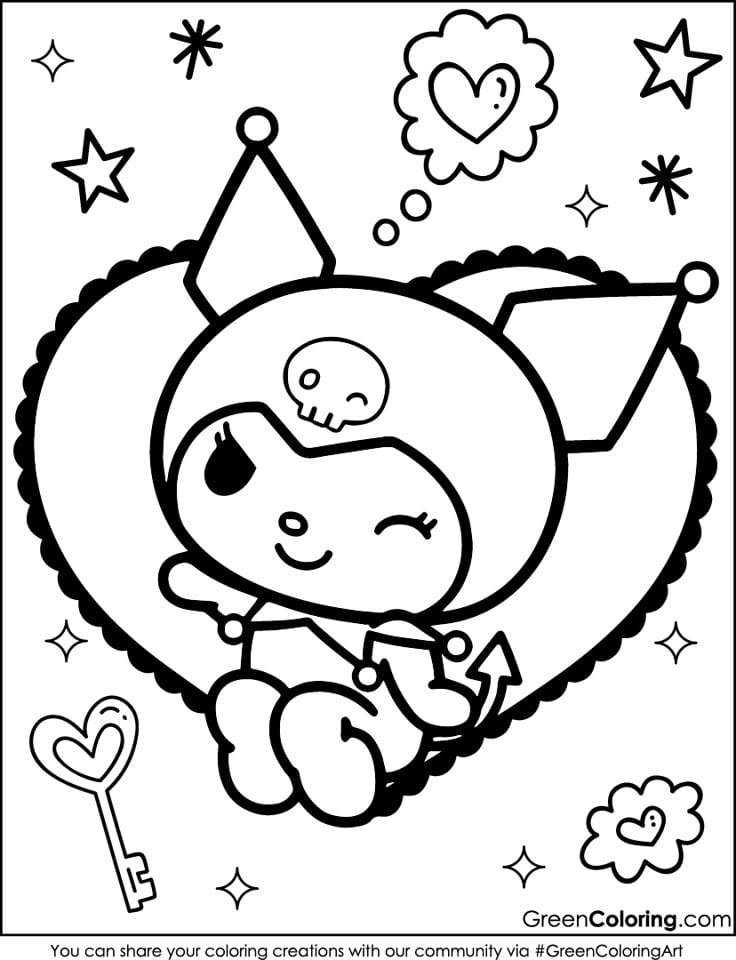 Dibujos de Kuromi para colorear