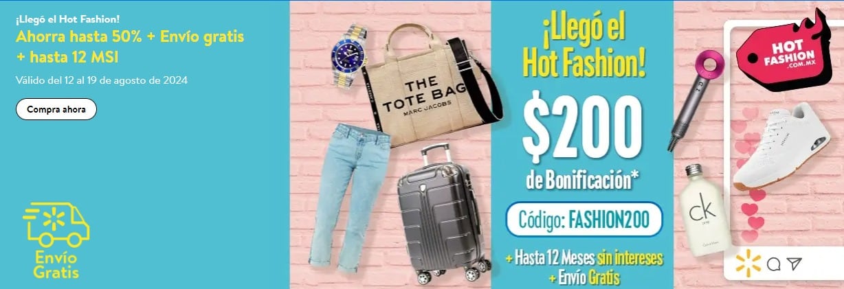 Cupón ofertas Walmart en ropa hoy al 19 de agosto: Las mejores promociones