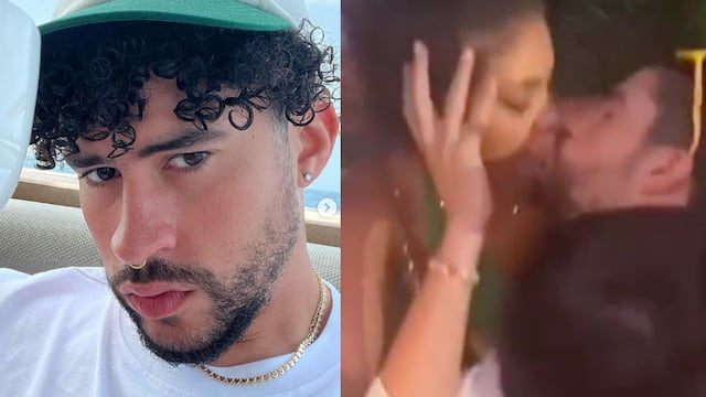 Una fan le roba un beso a Bad Bunny
