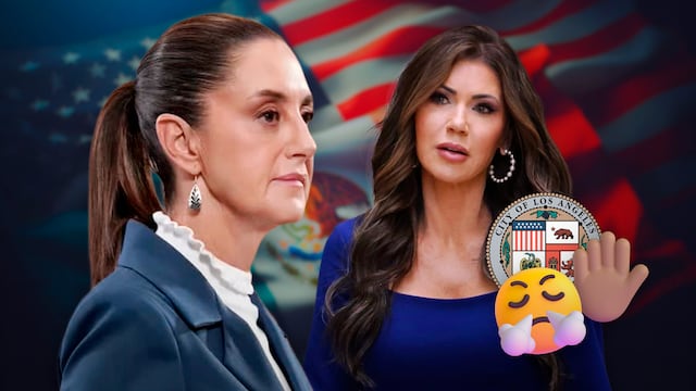 Claudia Sheinbaum desmiente a Kristi Noem sobre su postura respecto a protestas violentas en Los Ángeles