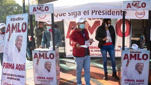Firmas por ratificación de AMLO