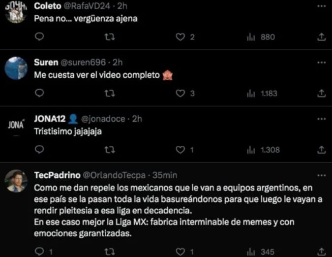 Comentarios a los aficionados mexicanos