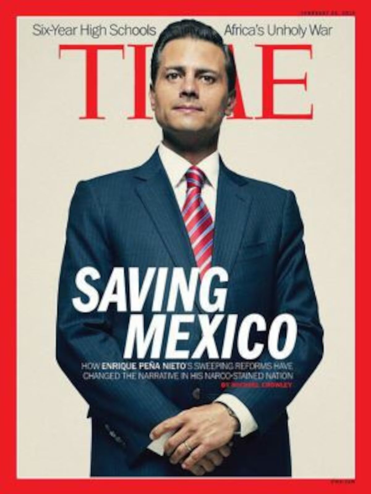 Enrique Peña Nieto también fue portada de la revista Time