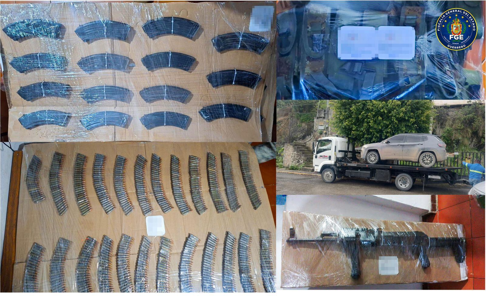 Fiscalía de Guerrero asegura más de 700 cartuchos útiles