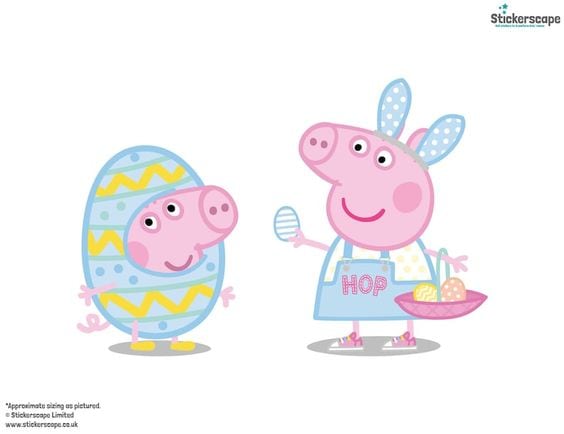 Dibujo de George Pig: Pascua