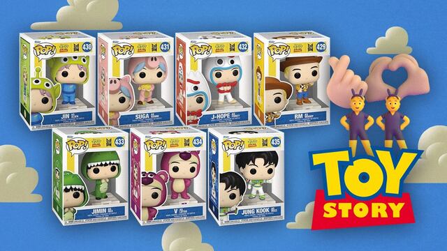 Funko Pop! de Toy Story y BTS
