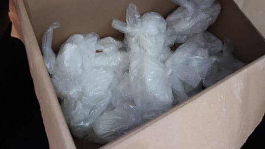 Decomisan 648 kilos de la droga "cristal" en cajas de dulces