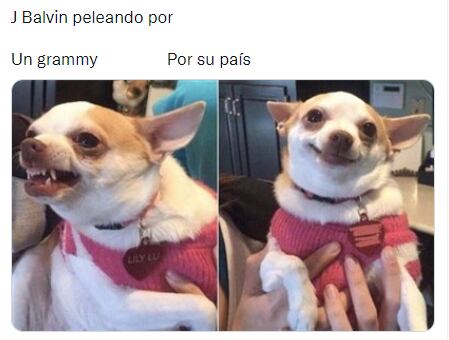 Meme de la reacción de J Balvin por palabras de Residente.