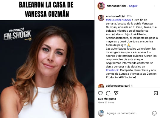 Balean casa de Vanessa Guzmán