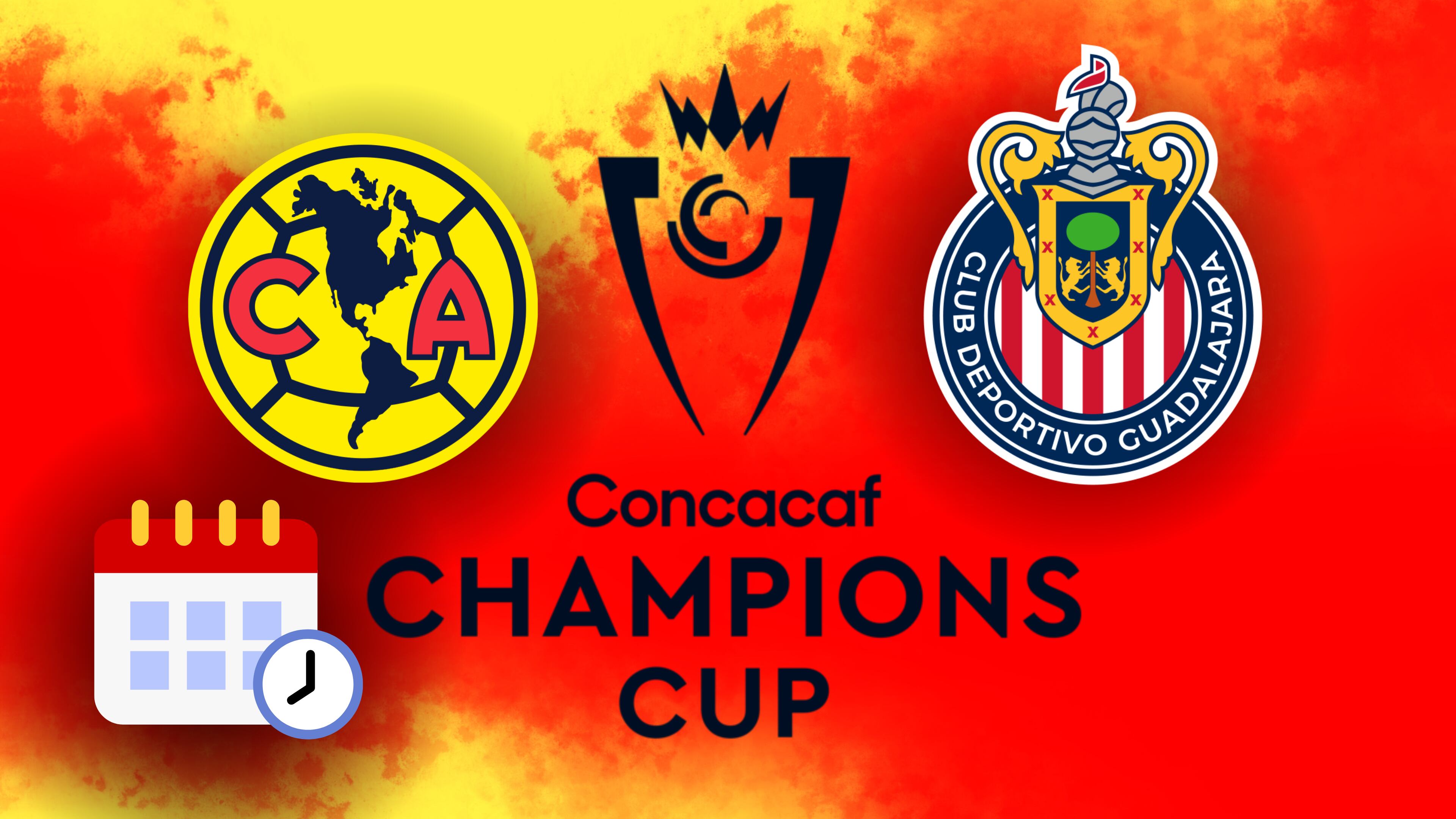 Fecha y horarios para el cruce entre América y Chivas en Concacaf Copa de Campeones