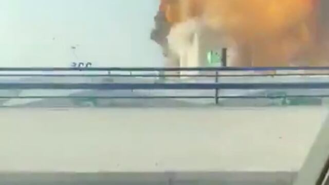 Momento de la explosión