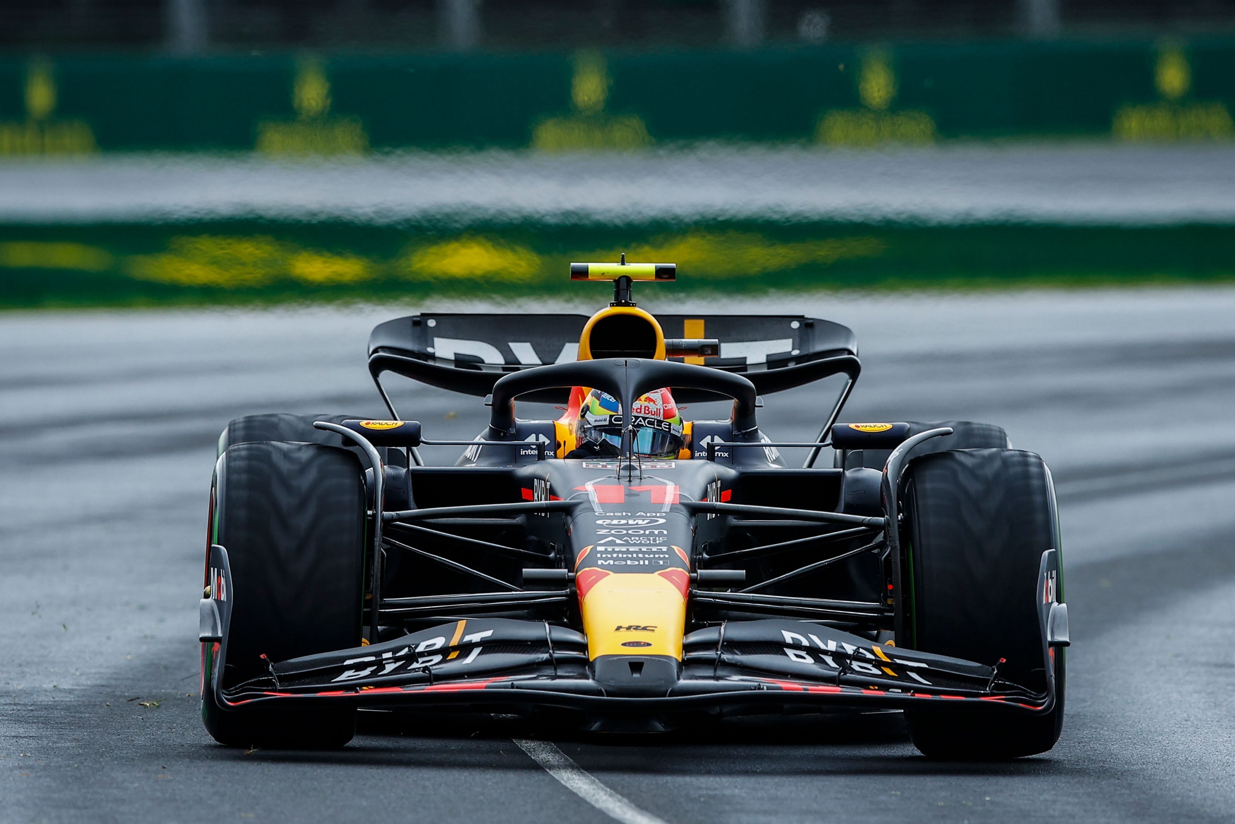 --MEXICO USE ONLY-- Sergio Perez (11) of Mexico Red Bull Racing RB19 during race of F1 Grand Prix of Australia at Melbourne Grand Prix Circuit, April 01,2023.
<br><br>
--SOLO PARA USO EN MEXICO-- Sergio Perez (11) de Mexico Red Bull Racing RB19 durante la carrera del Gran Premio de F1 de Australia en el Circuito de Melbourne, el 01 de Abril de 2023.