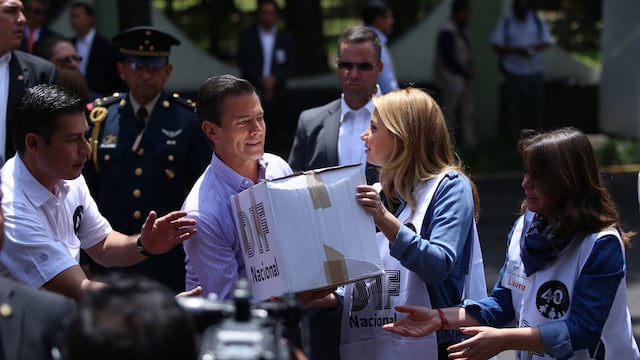 Reviven video de Enrique Peña Nieto con cajas vacías para damnificados