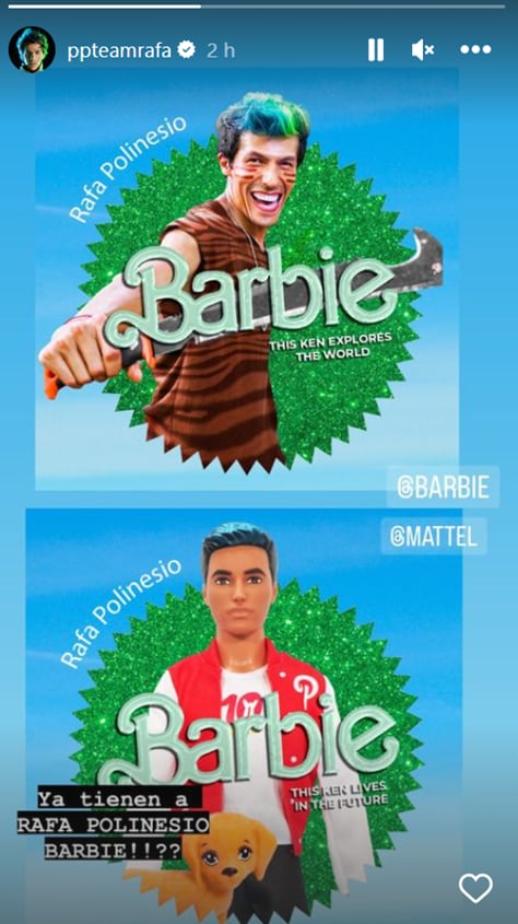 Rafa Polinesio se entera de la tendencia de Barbie.