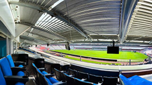 Palco en el Estadio Azteca