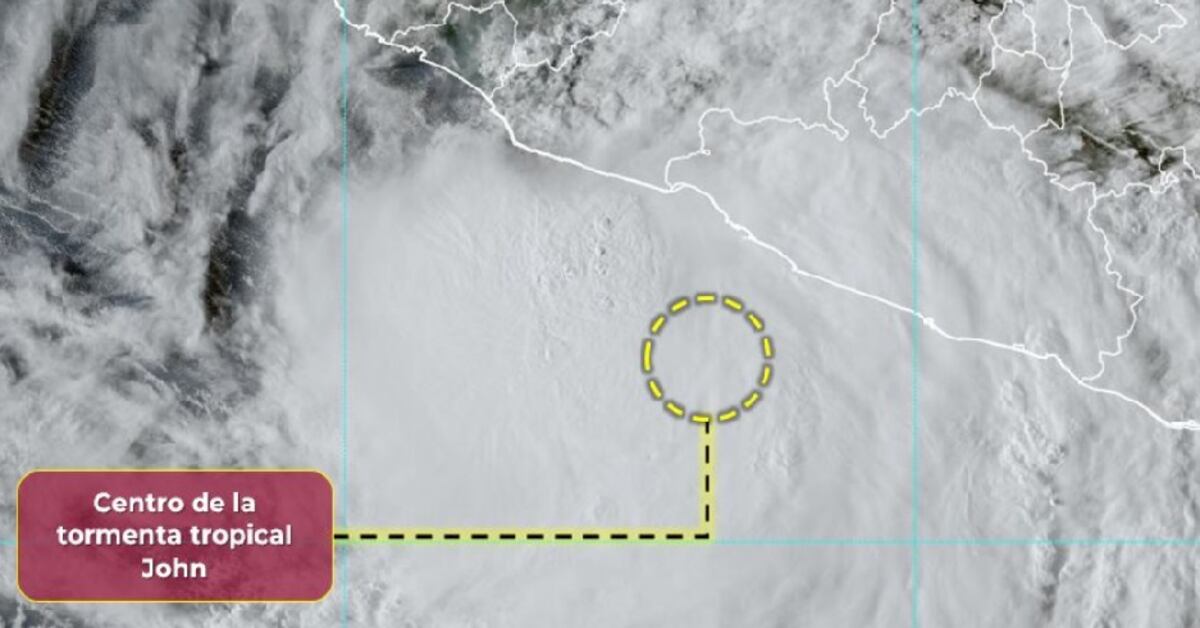 John tormenta tropical en vivo: Trayectoria en México. Amenaza con ...