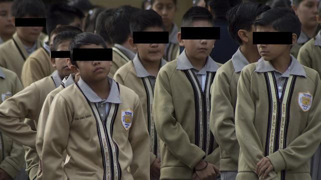 Alumnos secundaria en la capital del país.