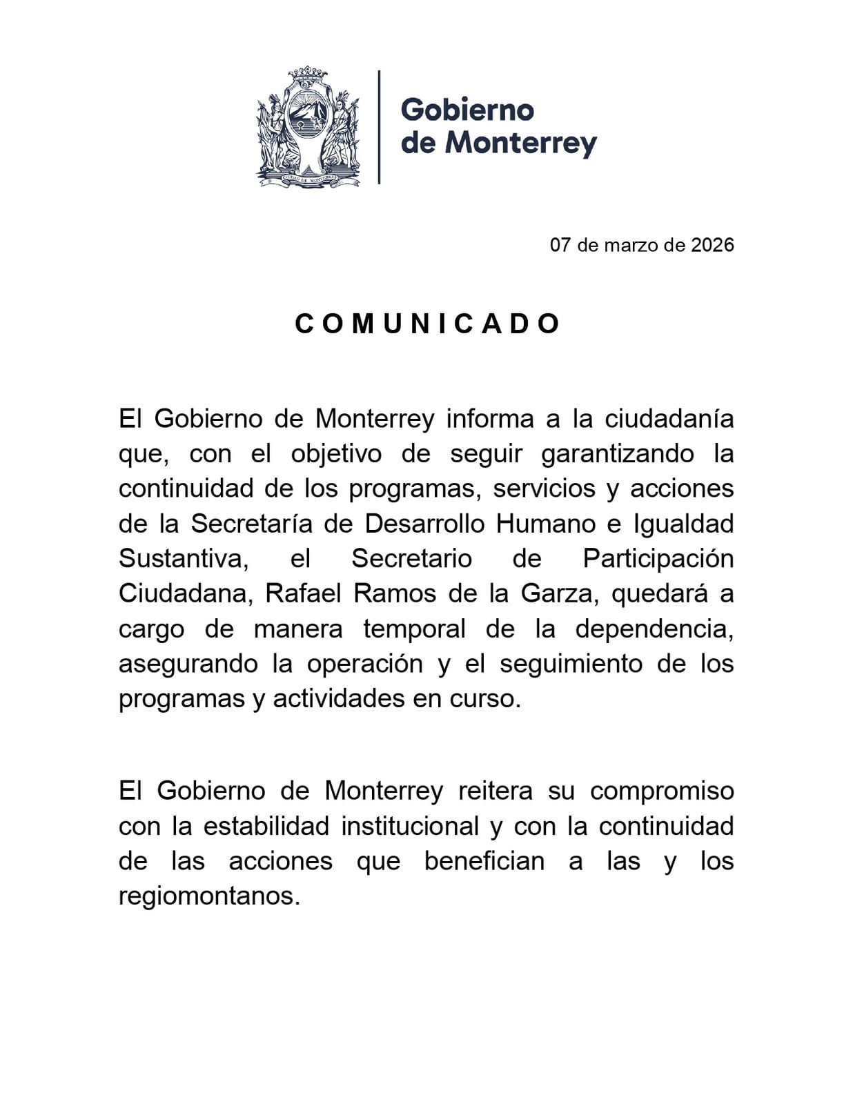 Monterrey separa del cargo a Karina Barrón