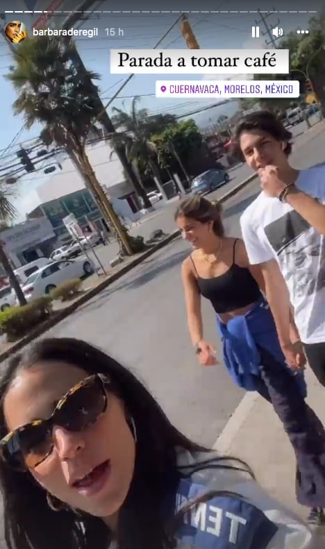 Bárbara de Regil, Mar de Regil y su novio Mickey.