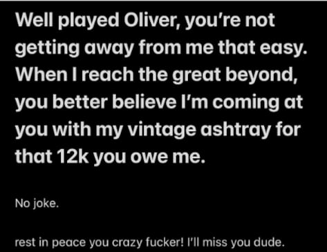 Deadmau5 se despide de Oliver Tree