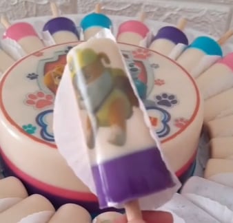 Paletas de gelatina de Paw Patrol