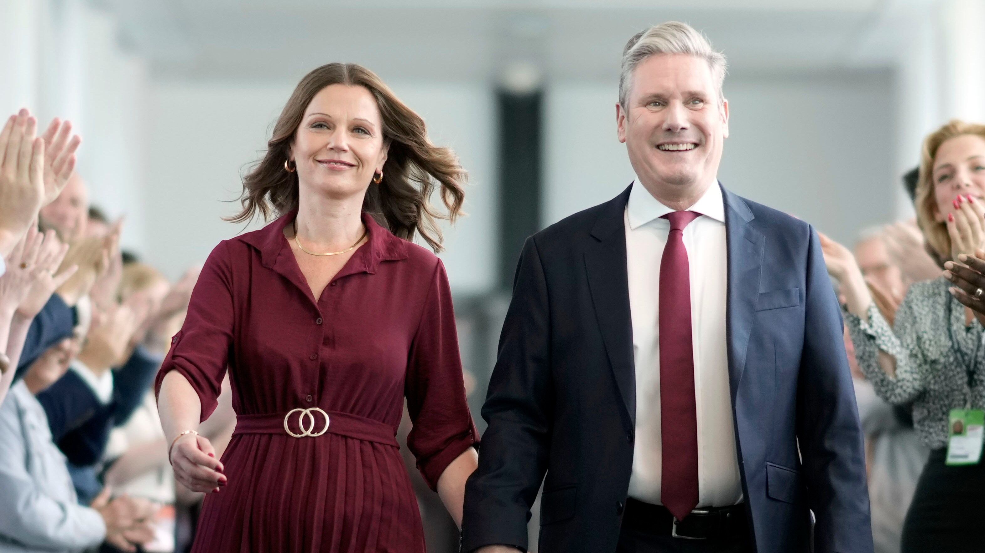 Keir Starmer, primer ministro del Reino Unido y su esposa Victoria Starmer