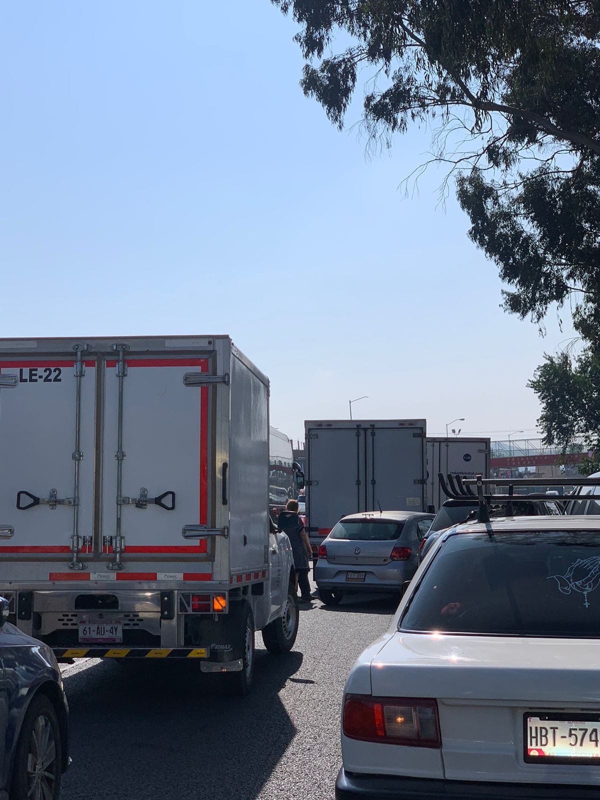 Bloqueo en México-Cuernavaca por tala ilegal de árboles