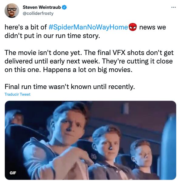 Reporte Spider-Man: No Way Home