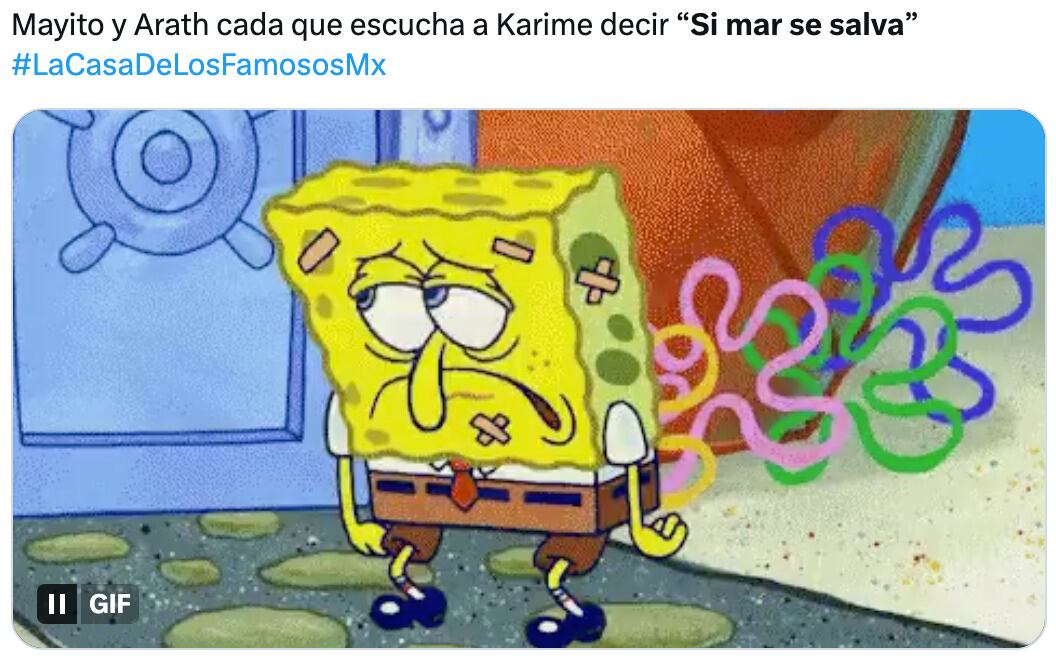 Karime Pindter inspira memes de "si mar se salva" en La Casa de los Famosos México 2024