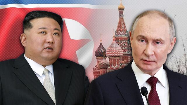 Kim Jong Un y Vladimir Putin
