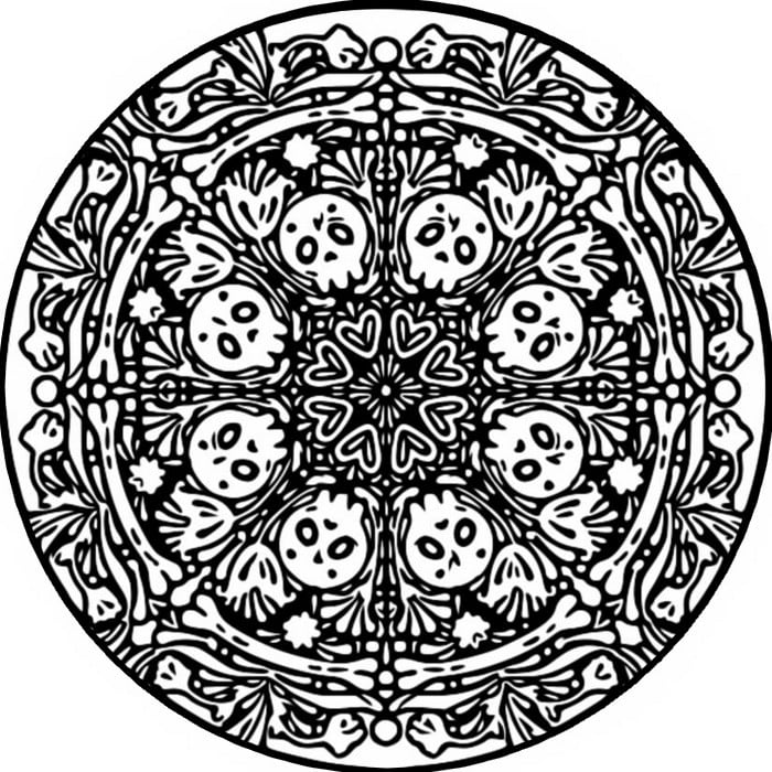 Mandalas Día de Muertos 2024