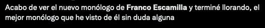 Franco Escamilla hace llorar a sus seguidores con Payaso.