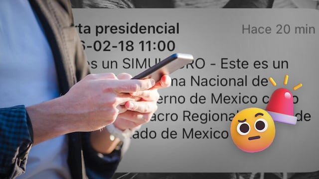 Persisten mensajes de “alerta presidencial” en el Simulacro 2026