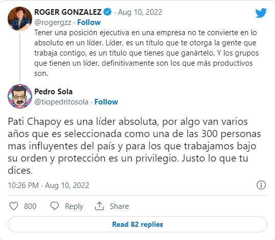 Roger González y Pedro Sola