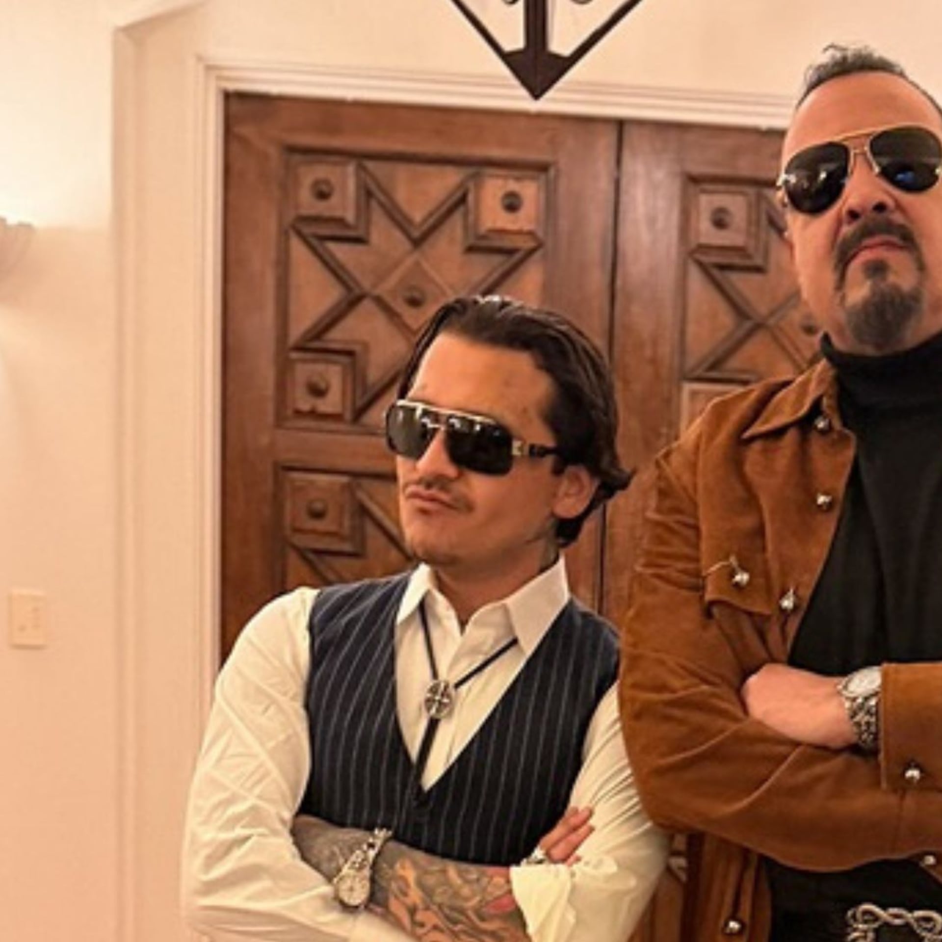 Así celebraron Christian Nodal y Pepe Aguilar antes de los Latin Grammy 2025