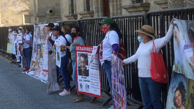 Protesta de familias de personas desaparecidas en México