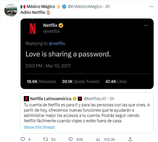 Memes a Netflix porque ya cobrará por compartir cuenta