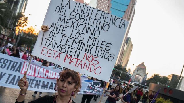 Protesta contra la violencia de género