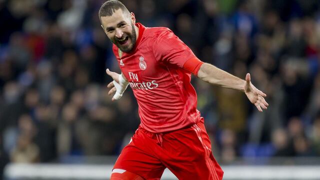 Benzema llegó a 207 goles tras su doblete ante el Espanyol