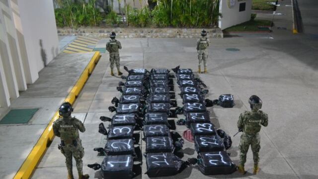 El enorme decomiso de la Marina en las costas de Acapulco: Toneladas de cocaína