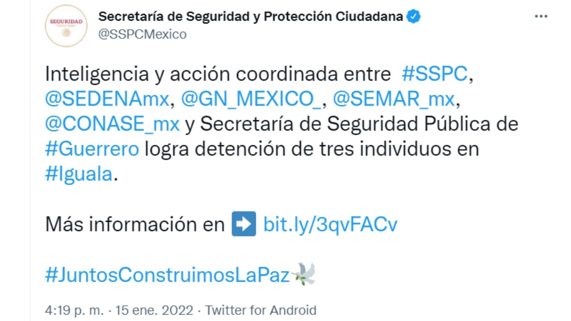 Información de la SSPC