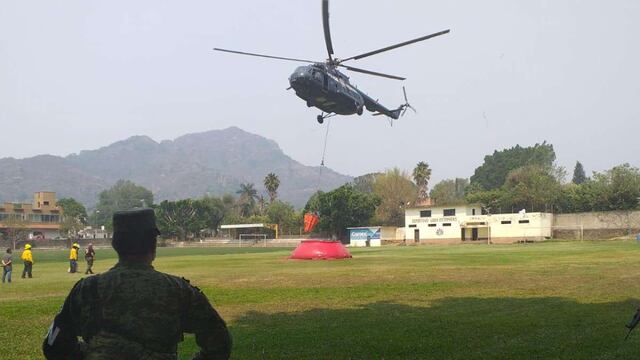 Helicóptero de la Guardia Nacional