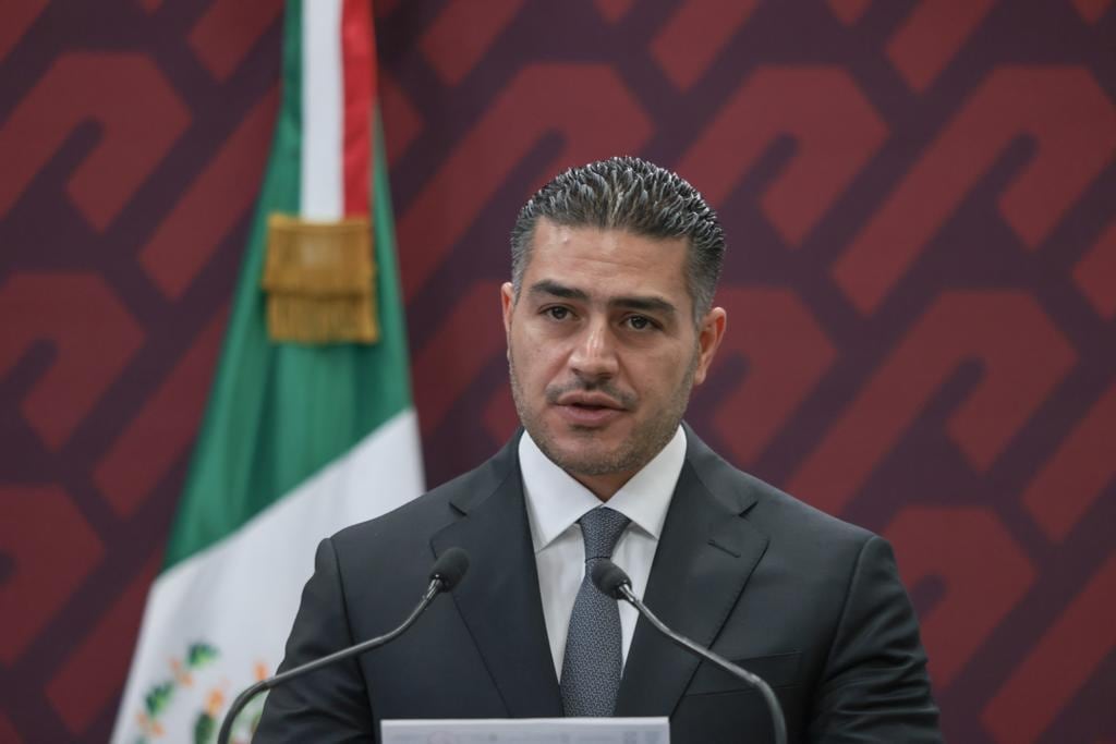 Omar García en conferencia el 16 de diciembre de 2022 por el atentado contra Ciro Gómez Leyva