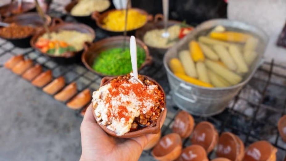 Elotes en Topilejo